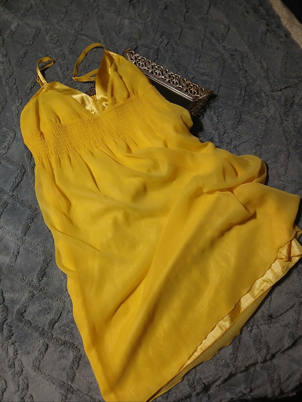 Forever 21 Yellow Babydoll Dress